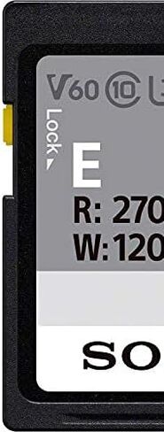 Sony E series SDXC UHS-II Card 64GB, V30, CL10, U3, Max R270MB/S, W70MB/S (SF-E64/T1) in Saudi Arabia