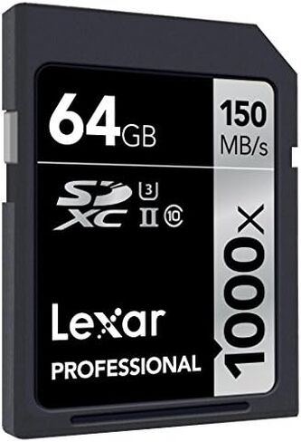 Lexar Professional 1000x 16GB SDHC UHS-II/U3 Card (Up to 150MB/s read) w/Image Rescue 5 Software LSD16GCRBNA1000 in Saudi Arabia