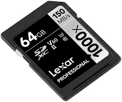 Lexar Professional 1000x 16GB SDHC UHS-II/U3 Card (Up to 150MB/s read) w/Image Rescue 5 Software LSD16GCRBNA1000 in Saudi Arabia
