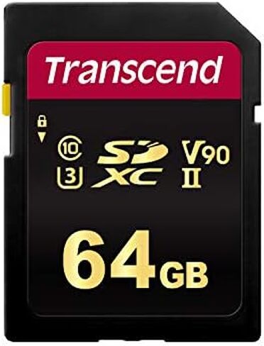 Transcend 64GB SDC700S SD UHSII SDXC Memory Card, 285MB/s, 8K, U3, V90, UHD in Kuwait