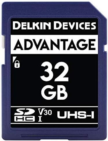 Delkin Devices 16GB ADVANTAGE SDHC Memory Card UHS-I (U3/V30) - High Speed SD Card 16GB for Cameras | Memory cards for cameras with 4K UHD, Full HD, Shock/Water/X-Ray Proof in Saudi Arabia