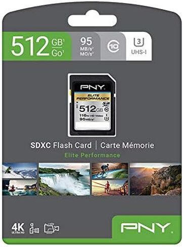 PNY 64GB Elite Performance Class 10 U3 SDXC Flash Memory Card in Saudi Arabia