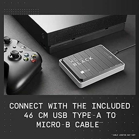 WD_Black P10 Game Drive - Portable External Hard Drive HDD, Compatible with Playstation, Xbox, PC, & Mac in Saudi Arabia