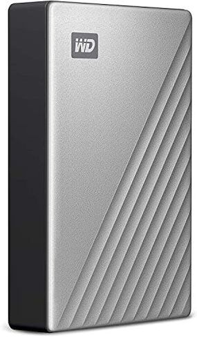 قرص صلب خارجي محمول ماي باسبورت الترا فضي من ويسترن ديجيتال سعة 1 تيرابايت، USB-C - WDBC3C0010BSL-WESN in Kuwait