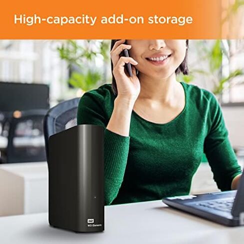 WD 6TB Elements Desktop Hard Drive HDD & 5TB Elements Portable External Hard Drive HDD, USB 3.0, Compatible with PC, Mac, PS4 & Xbox - WDBU6Y0050BBK-WESN in Kuwait