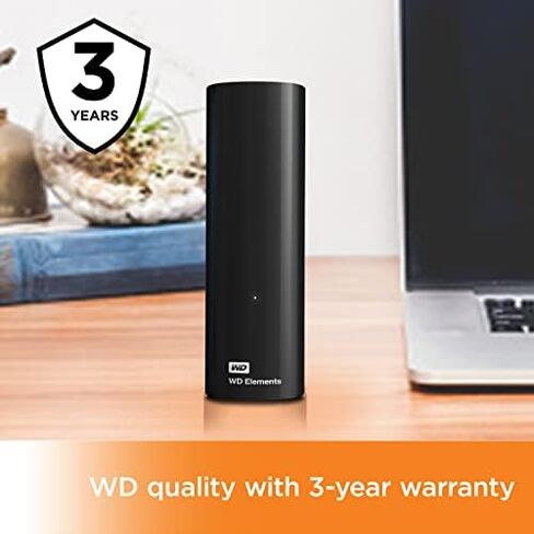 WD 6TB Elements Desktop Hard Drive HDD & 5TB Elements Portable External Hard Drive HDD, USB 3.0, Compatible with PC, Mac, PS4 & Xbox - WDBU6Y0050BBK-WESN in Kuwait