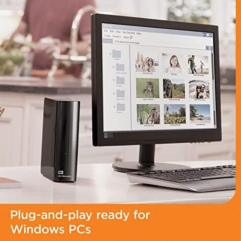 WD 6TB Elements Desktop Hard Drive HDD & 5TB Elements Portable External Hard Drive HDD, USB 3.0, Compatible with PC, Mac, PS4 & Xbox - WDBU6Y0050BBK-WESN in Kuwait