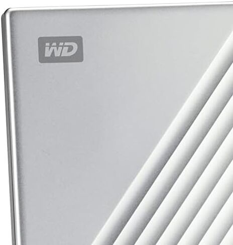 قرص صلب خارجي محمول ماي باسبورت الترا فضي من ويسترن ديجيتال سعة 1 تيرابايت، USB-C - WDBC3C0010BSL-WESN in Kuwait