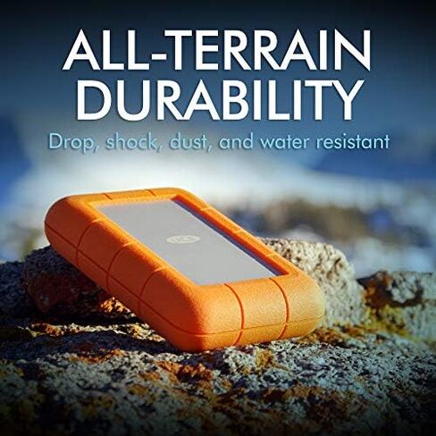 LaCie Rugged Thunderbolt USB-C 2TB External Hard Drive Portable HDD – USB 3.0 compatible, Drop Shock Dust Water Resistant, Mac and PC Computer Desktop Workstation Laptop, 1 Mo Adobe CC (STFS2000800) in Saudi Arabia
