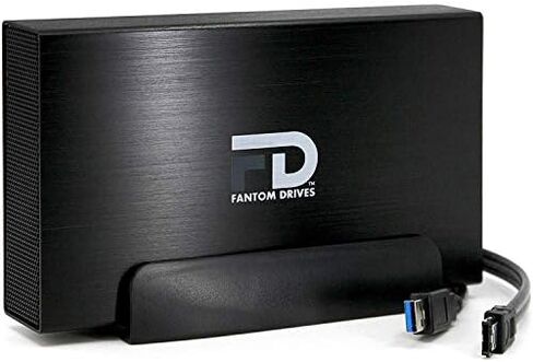 قرص صلب خارجي سعة 8 تيرابايت DVR مزود بكابل USB 3.0 وeSATA (يأتي مع كبل USB وeSATA - يدعم DirecTV، فضي (DVR8KEUS) من Fshade Drives in Kuwait