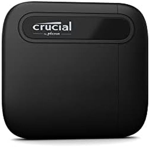 Crucial X6 Portable SSD – ما يصل إلى 540 ميجابايت/ثانية – USB 3.2 – محرك أقراص الحالة الصلبة الخارجي in Kuwait