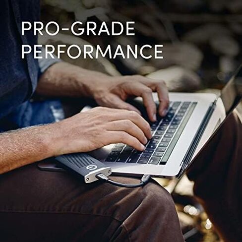 SanDisk Professional 1TB G-DRIVE SSD - Ultra-Rugged, IP67 Dust/Water Resistant, Portable External NVMe Solid State Drive, Up to 1,050 MB/s, USB 3.2 Gen 2 - SDPS11A-001T-GBANB in Saudi Arabia