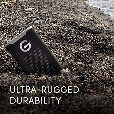 SanDisk Professional 1TB G-DRIVE SSD - Ultra-Rugged, IP67 Dust/Water Resistant, Portable External NVMe Solid State Drive, Up to 1,050 MB/s, USB 3.2 Gen 2 - SDPS11A-001T-GBANB in Saudi Arabia