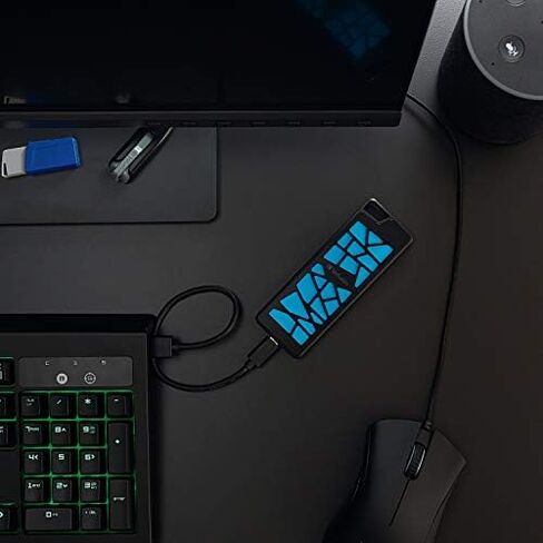 محرك أقراص SSD محمول للألعاب VGX1000 بسعة 256 جيجابايت من Verbatim يصل إلى 1000 ميجابايت/ثانية PCIe NVMe USB-C USB 3.2 Gen 2 محرك أقراص الحالة الصلبة الخارجي in Saudi Arabia