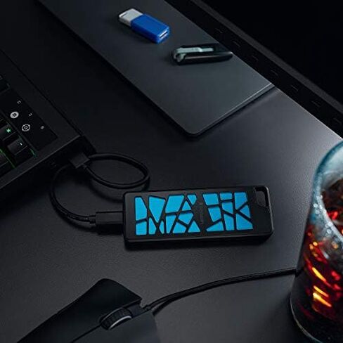 محرك أقراص SSD محمول للألعاب VGX1000 بسعة 256 جيجابايت من Verbatim يصل إلى 1000 ميجابايت/ثانية PCIe NVMe USB-C USB 3.2 Gen 2 محرك أقراص الحالة الصلبة الخارجي in Saudi Arabia