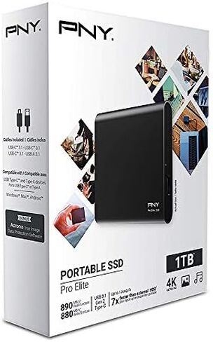 بي ان واي برو ايليت 1 تيرابايت يو اس بي 3.1 الجيل الثاني من النوع سي - (PSD0CS2060-1TB-RB) in Saudi Arabia