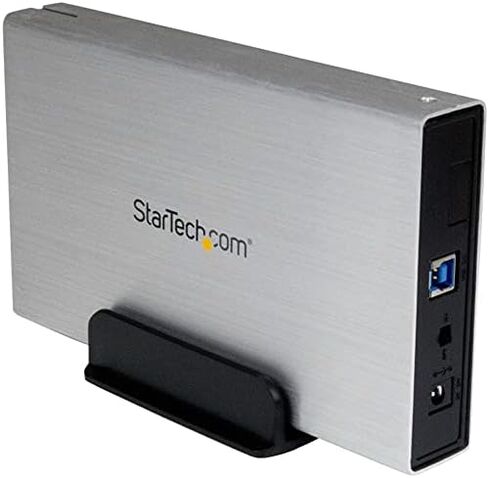 StarTech.com 3.5 بوصة أسود ألومنيوم USB 3.0 خارجي SATA III SSD/HDD مع UASP لSATA 6Gbps - 3.5 بوصة SATA Hard Drive Enclosure (S3510BMU33) in Kuwait