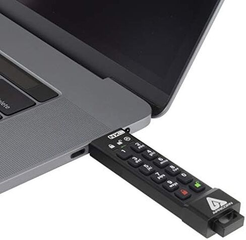 محرك أقراص Aegis الآمنة 4GB من Apricorn 3 NXC 256-Bit مشفر بالأجهزة USB 3.2 من النوع C ، FIPS 140-2 مستوى 3 مصادق عليه (ASK3-NXC-4GB) in Kuwait