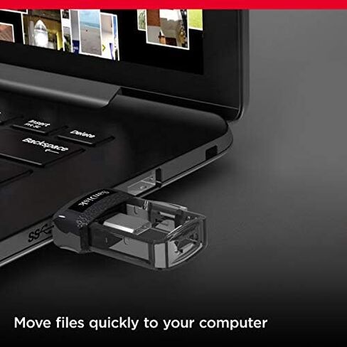 SanDisk 32GB Ultra Dual Drive M3.0 for Android Devices and Computers - MicroUSB, USB 3.0 - SDDD3-032G-G46 in Saudi Arabia
