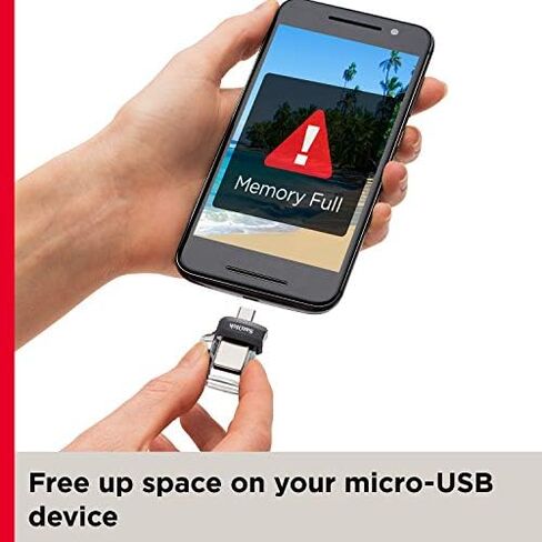 SanDisk 32GB Ultra Dual Drive M3.0 for Android Devices and Computers - MicroUSB, USB 3.0 - SDDD3-032G-G46 in Saudi Arabia