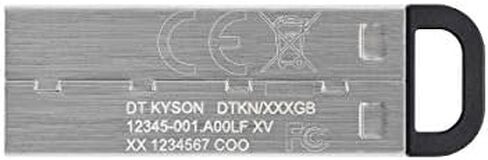 Kingston DataTraveler Kyson 64GB High Performance USB 3.2 Metal Flash Drive | Speeds up to 200MB/s | DTKN/64GB in Saudi Arabia