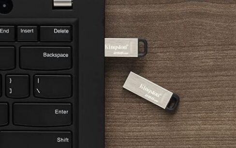 Kingston DataTraveler Kyson 64GB High Performance USB 3.2 Metal Flash Drive | Speeds up to 200MB/s | DTKN/64GB in Saudi Arabia