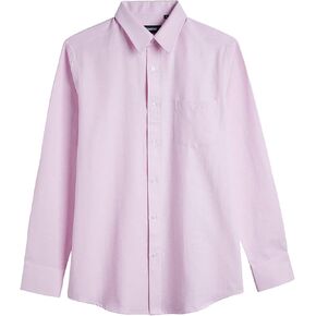 LeeHanTon Men's Urban Stylish Button Long-Sleeved Formal Business Thin Shirt with Pocket