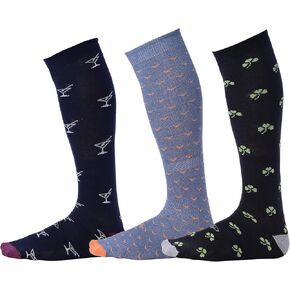 Pierre Henry Over the Calf Socks for Men (3 pairs) | Cotton made over the calf dress socks | Long comfort socks in Kuwait
