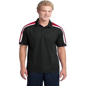 SPORT-TEK Men's Tricolor Shoulder Micropique Sport in Saudi Arabia