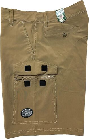 Go Barefoot Men's AM/PM 8 Way Stretch Cargo Shorts in Saudi Arabia