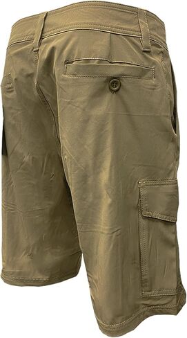 Go Barefoot Men's AM/PM 8 Way Stretch Cargo Shorts in Kuwait