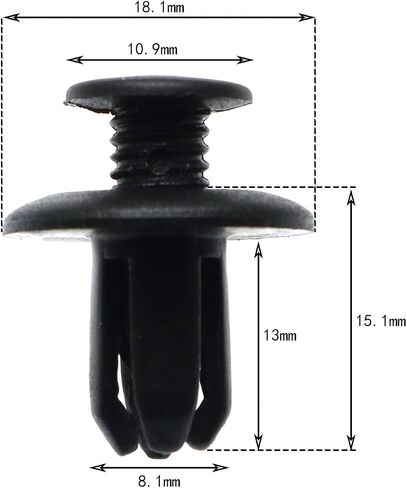 Maxmoral 30pcs Plastic Dishwasher Kick Plate Trim Retainer Fastener Plastic Rivets Clips Compatible with Kenmore, Kitchenaid, WPW10503548 Replace (Black) in Saudi Arabia
