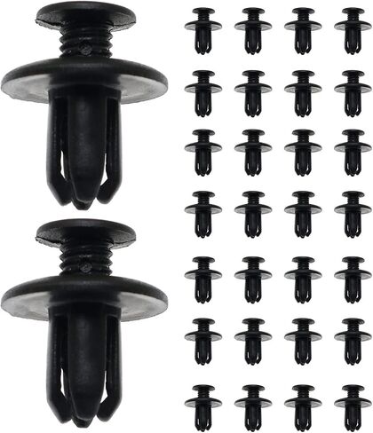 Maxmoral 30pcs Plastic Dishwasher Kick Plate Trim Retainer Fastener Plastic Rivets Clips Compatible with Kenmore, Kitchenaid, WPW10503548 Replace (Black) in Saudi Arabia