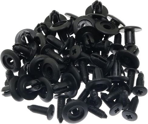 Maxmoral 30pcs Plastic Dishwasher Kick Plate Trim Retainer Fastener Plastic Rivets Clips Compatible with Kenmore, Kitchenaid, WPW10503548 Replace (Black) in Saudi Arabia
