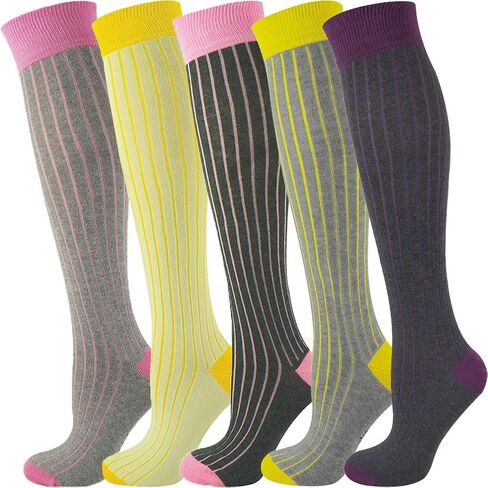 جوارب عالية للركبة من القطن الممشط للجنسين من Mysocks تصميم منقط | اصبع القدم سلس | ناعم الملمس | تعكس أسلوبك in Kuwait