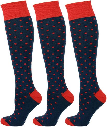 جوارب عالية للركبة من القطن الممشط للجنسين من Mysocks تصميم منقط | اصبع القدم سلس | ناعم الملمس | تعكس أسلوبك in Kuwait