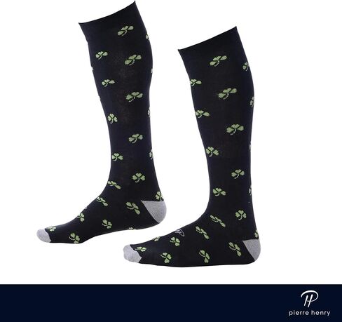 Pierre Henry Over the Calf Socks for Men (3 pairs) | Cotton made over the calf dress socks | Long comfort socks in Kuwait