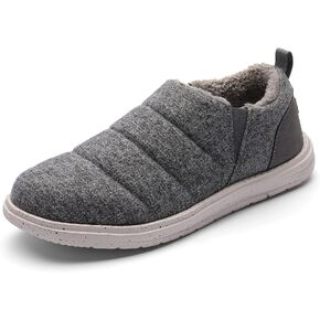 Bruno Marc Men's Warm Slippers Comfortable Faux Fur-Lined Slip-on Loafers Non-Slip Indoor Outdoor Casual Shoes in Kuwait