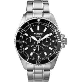 Timex Men's Dress Analog 44mm Stainless Steel Multifunction Bracelet Watch in Saudi Arabia