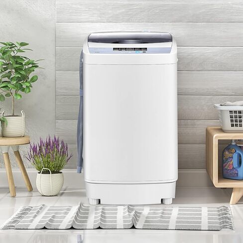 Casart Washing Machine Portable Compact 9.92lbs Capacity Full-Automatic W/Drain Pump,10 programs 8 Water Level 1.34 Cu.ft Cloth Washer and Spinner in Saudi Arabia