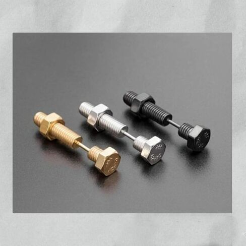 Punk Titanium Steel Screw Nail Stud Earrings for Women Men Streetwear Jewelry, Egirl Eboy Rock Party Jewelry in Saudi Arabia
