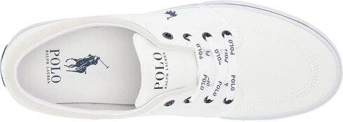 POLO RALPH LAUREN Faxon X Low-Top Canvas Sneaker White/Newport Navy 8 D (M) in Saudi Arabia