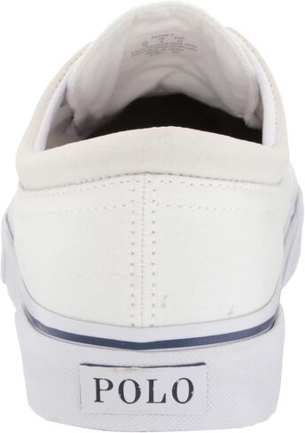 POLO RALPH LAUREN Faxon X Low-Top Canvas Sneaker White/Newport Navy 8 D (M) in Saudi Arabia