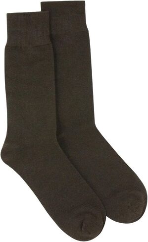 Pair of Biagio Solid BROWN Color Men's COTTON Dress SOCKS in Saudi Arabia