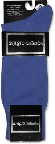 Pair of Biagio Solid BROWN Color Men's COTTON Dress SOCKS in Kuwait