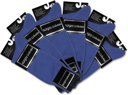 Pair of Biagio Solid BROWN Color Men's COTTON Dress SOCKS in Kuwait