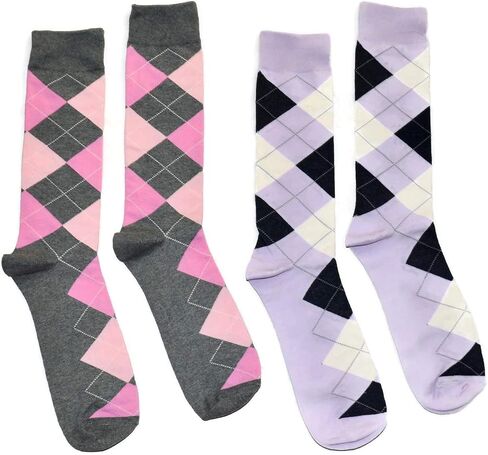 Bop Classy - Big & Tall Men's Dress Socks - Argyle Pattern - Premium Cotton - Size 13-15 in Saudi Arabia