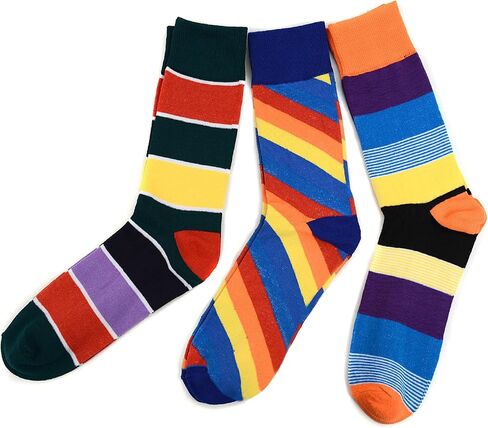 Men's Dress Socks - Patterned Socks - Fun Crew Socks + Argyle, Colorful, Funky Socks. in Kuwait