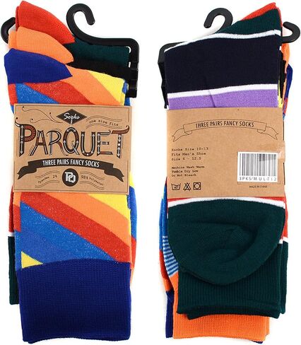 Men's Dress Socks - Patterned Socks - Fun Crew Socks + Argyle, Colorful, Funky Socks. in Kuwait