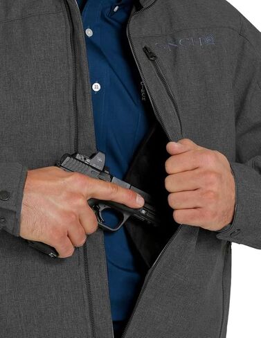 Cinch Men's Concealed Carry Textured Bonded Zip-Front Jacket in Kuwait